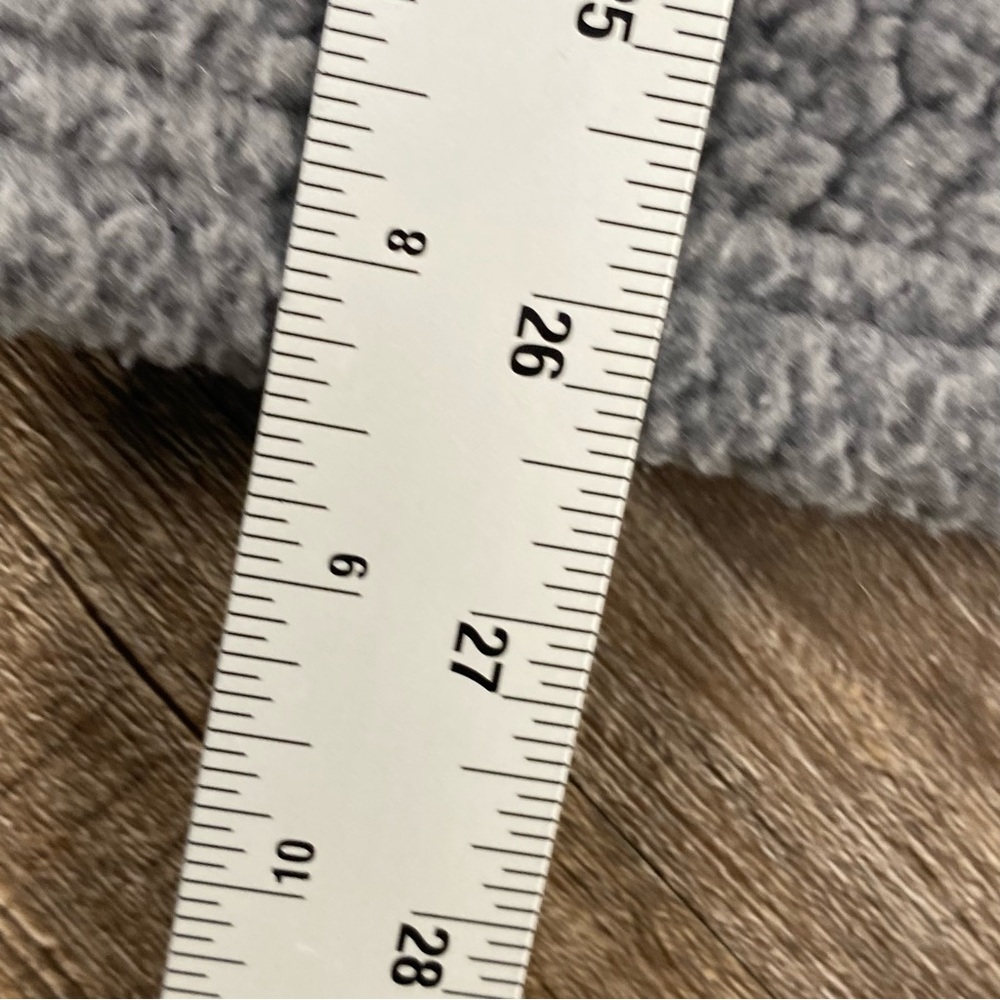 Vineyard Vines Fleece Women M Gray 1/2 Zip Mock Neck Pullover Sweater Warm Cozy - Picture 7 of 9